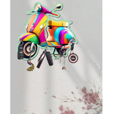 Load image into Gallery viewer, Webelkart Premium HD UV Printed Vespa Scooter Wooden Key Holder for Home/Office Decor,Key Holder for Wall Decor(10&quot; Inches