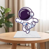 Load image into Gallery viewer, Webelkart Acrylic Astronaut Figurine Showpiece for Table Decoration | Home Decor Item | Idols for Office Desk Table Showpiece Gift Items for Home (6&quot; Inches)