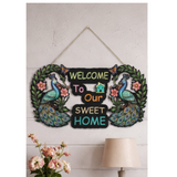 Load image into Gallery viewer, Welcome to Our Sweet Home Wall Hanging For Home Decor,Welcome Wall Hanging for Home Entrance,Door Hanging | Housewarming Gift | Living Room &amp; Main Door Decor Wall Art (12" Inches)