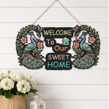 Load image into Gallery viewer, Welcome to Our Sweet Home Wall Hanging For Home Decor,Welcome Wall Hanging for Home Entrance,Door Hanging | Housewarming Gift | Living Room &amp; Main Door Decor Wall Art (12" Inches)