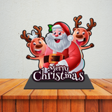 Load image into Gallery viewer, Webelkart Premium Santa MDF Merry Christmas Decorations for Table| Showpiece for Christmas Decoration,Tabletop Stand, Christmas Gift,Christmas Ornaments Gifts,Xmas Decor