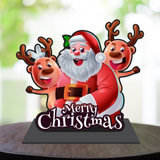 Load image into Gallery viewer, Webelkart Premium Santa MDF Merry Christmas Decorations for Table| Showpiece for Christmas Decoration,Tabletop Stand, Christmas Gift,Christmas Ornaments Gifts,Xmas Decor