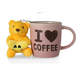 Load image into Gallery viewer, Webelkart Premium Best Mom Gift Combo Set – Soft Teddy Bear Key Chain, “I Love Coffee” Printed Mug &amp; Best Mom Cushion | Mother’s Day &amp; Birthday Gift