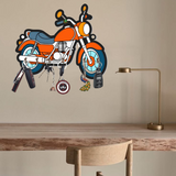 गैलरी व्यूवर में इमेज लोड करें, Webelkart Antique HD UV Printed Bike Shape Wooden Key
