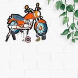 गैलरी व्यूवर में इमेज लोड करें, Webelkart Antique HD UV Printed Bike Shape Wooden Key