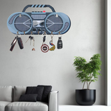 Load image into Gallery viewer, Webelkart Antique Wood HD UV Printed Radio Shaped Key