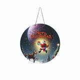 Load image into Gallery viewer, JaipurCrafts Premium Wood Merry Christmas Wall Hanging/Door Hanging for Home and Christmas Decorations Items- Santa with Gifts Christmas Items Christmas Wall Hanging and Gifts