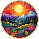 Load image into Gallery viewer, Webelkart Beautiful Sunset River &amp; Floral Nature Wooden Wall Painting For Home/Office Decor | Wooden Wall Art | 3D UV Printed Painting Home Decor Gift Item (12" Inches)