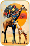 Load image into Gallery viewer, Webelkart Premium Giraffe Wall Art with Baby Wall Painting For Home Decor| Abstract Wildlife Painting | Wooden UV Printed Wall Decor | Modern Nature Animal Art for Living Room Bedroom Kids Room | (18x12 Inches)