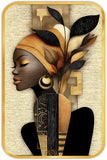 Load image into Gallery viewer, Webelkart Beautiful Elegant African Woman Wall Art For Home Decor | Premium Wooden UV Printed Wall Painting| Modern Aesthetic Home Decoration | Living Room Bedroom Wall Frame | (18x12 Inches)