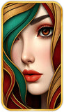 Load image into Gallery viewer, Webelkart Modern Abstract Woman Face Wall Painting For Home Decor with Gold Frame | Luxury Minimalist Painting for Living Room Bedroom Office Gift Item For Wall (17" Inches)