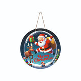 Load image into Gallery viewer, JaipurCrafts Premium Wood Merry Christmas Wall Hanging/Door Hanging for Home and Christmas Decorations Items- Santa with Gifts Christmas Items Christmas Wall Hanging