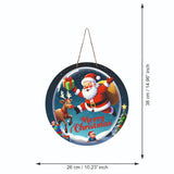 Load image into Gallery viewer, JaipurCrafts Premium Wood Merry Christmas Wall Hanging/Door Hanging for Home and Christmas Decorations Items- Santa with Gifts Christmas Items Christmas Wall Hanging
