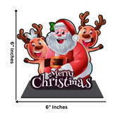 Load image into Gallery viewer, Webelkart Premium Santa MDF Merry Christmas Decorations for Table| Showpiece for Christmas Decoration,Tabletop Stand, Christmas Gift,Christmas Ornaments Gifts,Xmas Decor