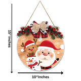 गैलरी व्यूवर में इमेज लोड करें, Webelkart Antiuqe Merry Christmas Printed Wall Hanging/Door Hanging,Door Wall Hanging| Christmas Tree Decoration Items for Home and Office Decor (10" Inches)