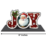 Load image into Gallery viewer, Webelkart Premium Joy MDF Merry Christmas Tabletop Stand for Christmas| Showpiece for Christmas Decoration,Christmas Gift Item,Christmas Ornaments Xmas Decor Stand (6" Inches)