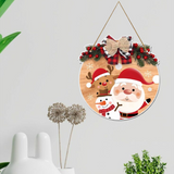 गैलरी व्यूवर में इमेज लोड करें, Webelkart Antiuqe Merry Christmas Printed Wall Hanging/Door Hanging,Door Wall Hanging| Christmas Tree Decoration Items for Home and Office Decor (10" Inches)