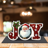 Load image into Gallery viewer, Webelkart Premium Joy MDF Merry Christmas Tabletop Stand for Christmas| Showpiece for Christmas Decoration,Christmas Gift Item,Christmas Ornaments Xmas Decor Stand (6" Inches)