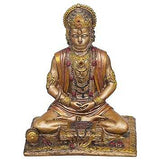 Load image into Gallery viewer, JaipurCrafts Premium Meditating Lord Hanuman ji Idol Status Showpiece for Home and Pooja Decor | Bajrang Bali Murti for Home Temple (8 Inches. Bronze Finish) - JaipurCrafts