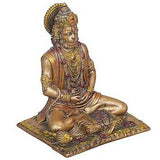 गैलरी व्यूवर में इमेज लोड करें, JaipurCrafts Premium Meditating Lord Hanuman ji Idol Status Showpiece for Home and Pooja Decor | Bajrang Bali Murti for Home Temple (8 Inches. Bronze Finish) - JaipurCrafts