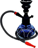 Load image into Gallery viewer, JaipurCrafts Premium Designer Pumpkin Glass Hookah Set ( 8 Inches,Biue)