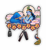 Load image into Gallery viewer, Webelkart Antique Krishna Key Holder for Home/Office Decor/Key Hanger for Wall Decor,Key Hanger for Wall Home Decor Item (9" Inches)
