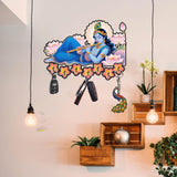 Load image into Gallery viewer, Webelkart Antique Krishna Key Holder for Home/Office Decor/Key Hanger for Wall Decor,Key Hanger for Wall Home Decor Item (9" Inches)