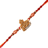Load image into Gallery viewer, Webelkart New Combo Of Single My Bro Rakhi For Brother And Bhabhi With Ganesha Idol Statue for Home And Car Dashboard- Rakhi Gift Combos - JaipurCrafts