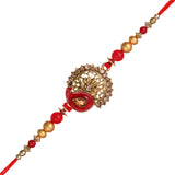 Load image into Gallery viewer, Webelkart Pack of 1Rakhi For Brother And Bhabhi With Ganesha Idol Statue for Home And Car Dashboard- Rakhi Gift Combos - JaipurCrafts