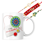 गैलरी व्यूवर में इमेज लोड करें, JaipurCrafts Webelkart Rakshabandhan Special Combo of Rakhi and Ceramic Mug for Brother / Sister