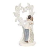 Load image into Gallery viewer, Webelkart Ceramic Romantic Valentine Love Couple Sitting Statue Showpiece, 16cm, White, 1 Piece