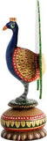 Load image into Gallery viewer, Webelkart Wood Painted Dancing Peacock 5 In Showpiece, Standard, Multicolour, 1 Piece