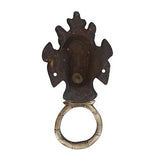 गैलरी व्यूवर में इमेज लोड करें, WebelKart Brass Lord Ganesha Vastu Face Door Knocker (17 x 4 x 8 cm, Golden)