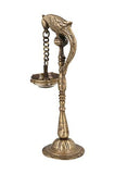 Load image into Gallery viewer, JaipurCrafts Designer Brass Bird Hanging Diya, Medium(Gold)- 19 cm x 8 cm