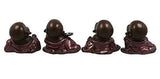 Load image into Gallery viewer, JaipurCrafts Set of 4 Cute Child Monk Showpiece - 10.5 cm (Polyresin, Pink, Brown, Silver)- for Home Decor| Office Decor| Valentines Day Gifts | Diwali Decor| Vaastu Decor| Fengshui