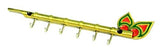 गैलरी व्यूवर में इमेज लोड करें, JaipurCrafts ORIGINAL Lord Krishna&#39;s Flute &amp; Peacock Quills Key Stand Key Holder For Home &amp; Office (Genuine)| Antique Brass Key Holder (22 X 6 CM, zinc) (Genuine)