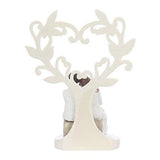 Load image into Gallery viewer, Webelkart Ceramic Cute Romantic Valentine Love Couple Sitting Statue, 16cm, White, 1 Piece