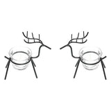 गैलरी व्यूवर में इमेज लोड करें, Webelkart Iron Christmas Reindeer Tealight Holder, Pack of 2