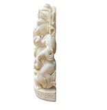 गैलरी व्यूवर में इमेज लोड करें, JaipurCrafts Fabulous Lord Ganesha Sitting On Lotus Showpiece - 20.32 cm (Stoneware, White)