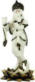 Load image into Gallery viewer, JaipurCrafts Beautiful Lord Krishna Showpiece - 25.4 cm (Stoneware, Black, White)