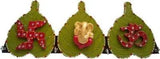 Load image into Gallery viewer, JaipurCrafts Lord Ganesha with Swastik Wood Key Holder (4 Hooks, Green, Red)