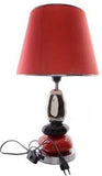 Load image into Gallery viewer, JaipurCrafts Royal Premium Table Lamp (18 cm, Multicolor)