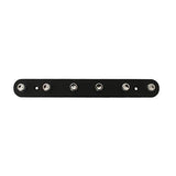 Load image into Gallery viewer, JaipurCrafts Aluminium and ABS Decorative 6 Pin Black Finish Key Holder (H 2.50 x W 20.00 x D 3.00 cm)