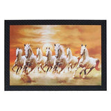 Load image into Gallery viewer, JaipurCrafts Running Horses Large Framed UV Digital Reprint Painting (Wood, Synthetic, 36 cm x 51 cm)