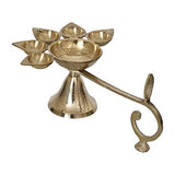Load image into Gallery viewer, Webelkart Brass 5 Deepak Set (Paanch Diya) for Puja and Diwali Home Decoration- 8 in