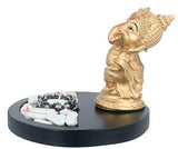 Load image into Gallery viewer, JaipurCrafts Polyresin Dancing Ganesh Idol, 7.50 IN, Gold, 1 Piece