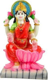 Load image into Gallery viewer, JaipurCrafts Graceful Goddess Laxmi On Lotus Showpiece - 20.32 cm (Stoneware, Multicolor)