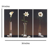 गैलरी व्यूवर में इमेज लोड करें, JaipurCrafts Multieffect UV Textured Panel Painting (Synthetic, 60 cm x 92 cm x 1 cm, Set of 3)