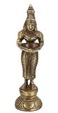 Load image into Gallery viewer, Webelkart Brass Beautiful Dancing Lady Statue, Medium, Gold, 5 Piece