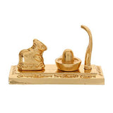 गैलरी व्यूवर में इमेज लोड करें, Webelkart Premium Gold Plated Shiv Parivar with Shivling and Shri Nandi